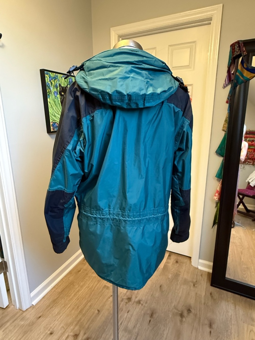 The North Face Green/Black Gortex Shell Mountain Guide Parka  Men’s M Women’s Lg - Picture 4 of 16